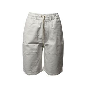 Nanushka Hadi Bermuda Shorts in White Denim